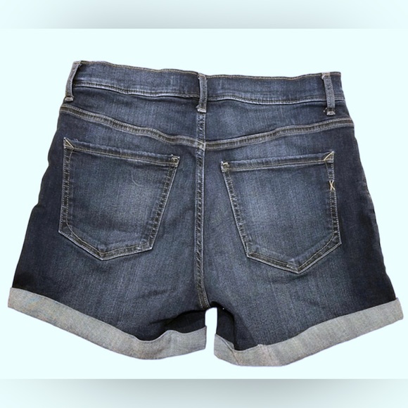 Express Midi Denim Shorts Size 6 - Picture 2 of 8